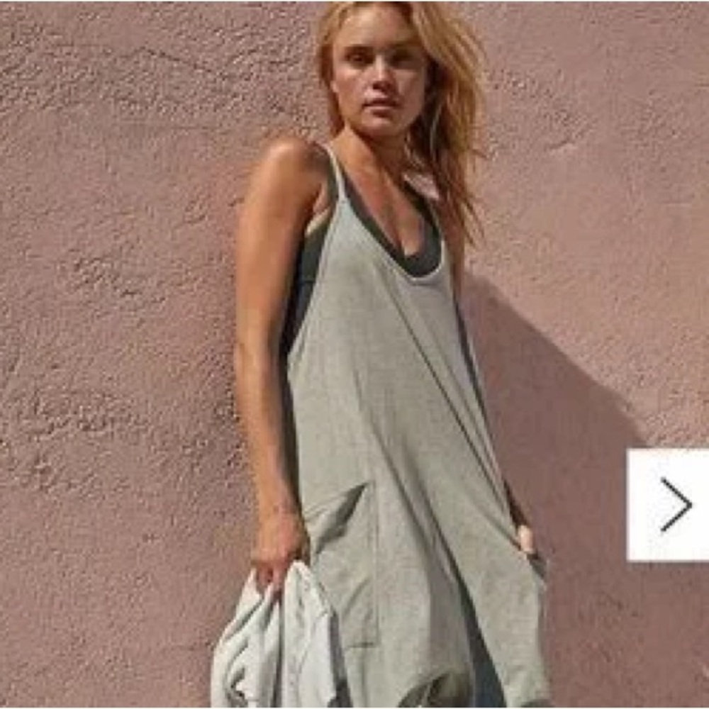 Free People Gray Jumpsuit